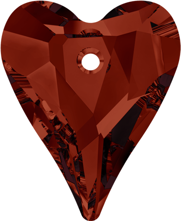 Swarovski 6240 12mm Wild Heart Pendant Red Magma - Heart (450x450)