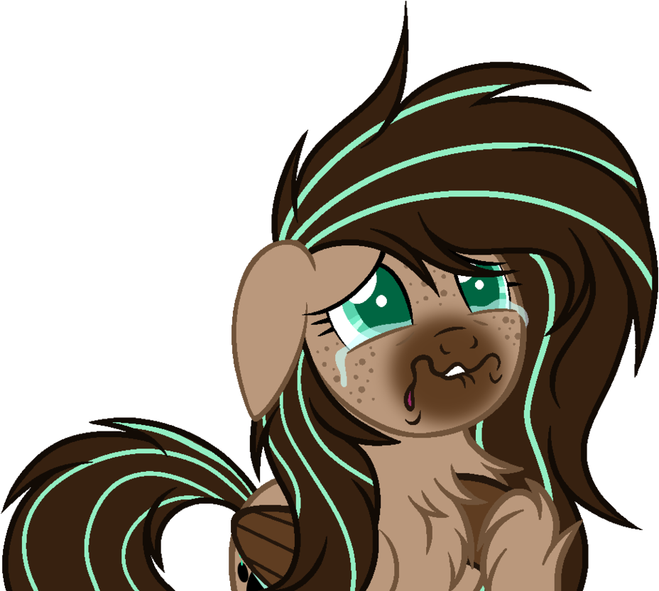 Mintoria, Base Used, Chest Fluff, Crying, Faic, Female, - Cartoon (1024x868)