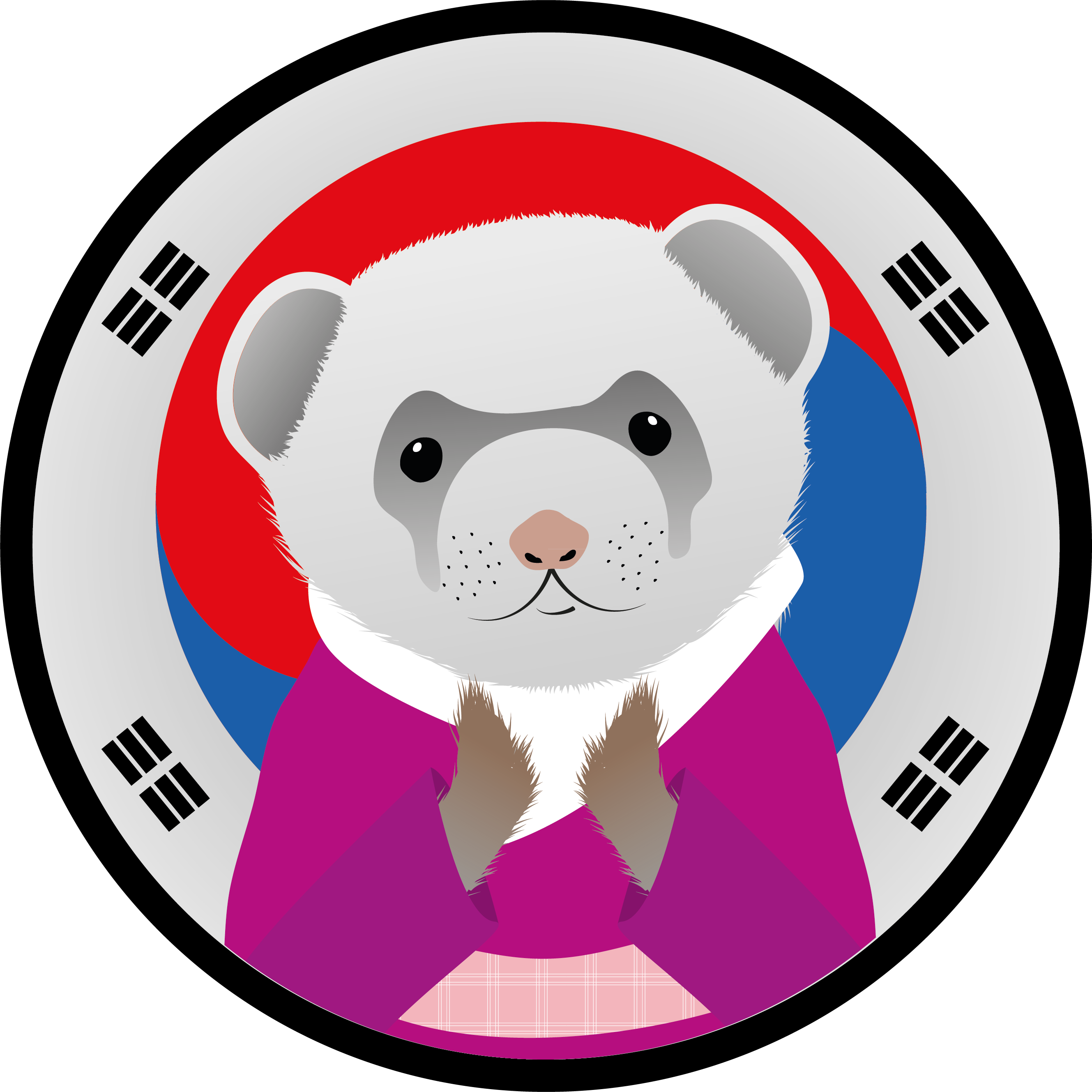 Ferret-badges 3 Korean Food Ferret - Sri Krishna International School Logo (2658x2658)