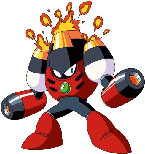 Magma Man From The Mega Man Series Is Where My Name - Mega Man 9 Bosses (500x527)