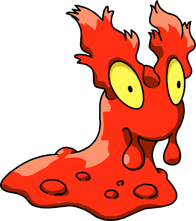 218slugma Os Anime - Imagenes De Pokemon Slugma (645x727)