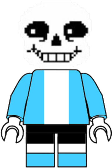 Lego Sans Minifig By Theorangediamond - Rockitfishray 3 Masks, Papyrus, Sans, Blue Eye Sans, (370x563)