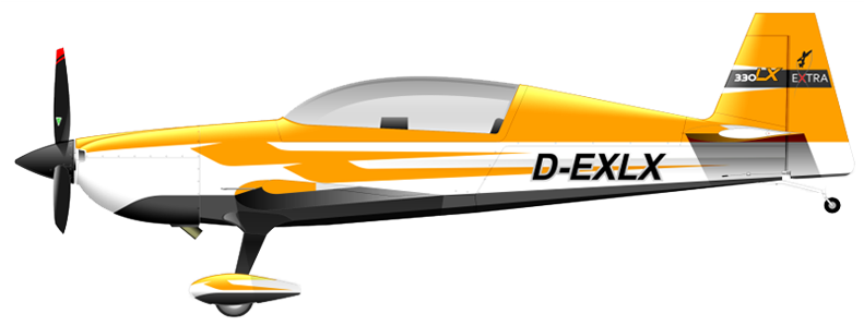 The Extra 330 Lx Is A Two Seat, Tandem Arrangement, - Extra 300 Lx (800x300)