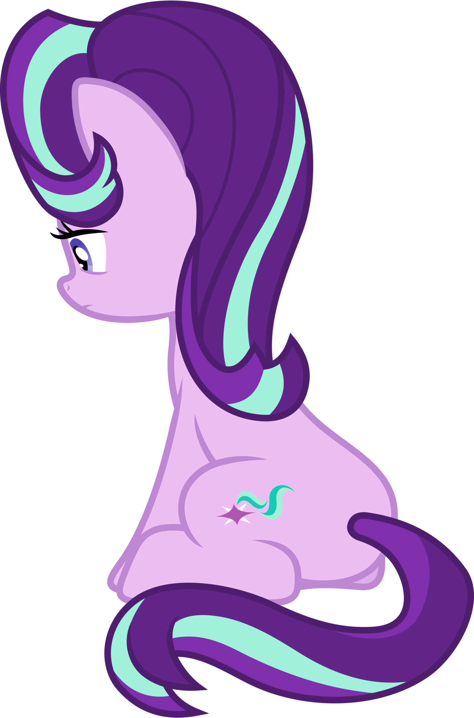 Despondent Starlight Glimmer By 90sigma - Starlight Glimmer From Behind (1600x2423)