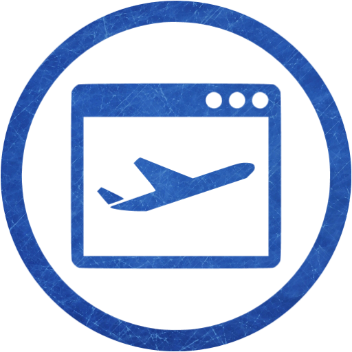 Blue Plane Landing Page Website Design Service - Coding Blue Icon Png (512x512)