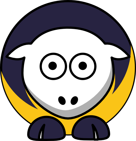 Sheep - Michigan Wolverines - Team Colors - College - Cal State Fullerton Titans (576x600)