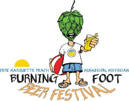Burning Foot Logo - Burning Foot Beer Festival (445x349)