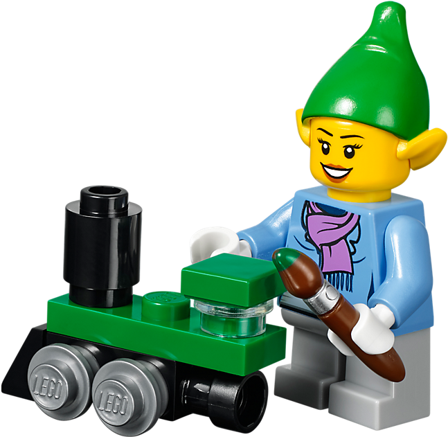 40106 Lego Holiday Elf Minifigure - Lego Creator Toy Workshop 40106 (693x630)