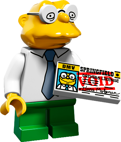 Everything Goes Wrong For Poor Hans Moleman - Lego Minifigures The Simpsons Series 2 (398x465)