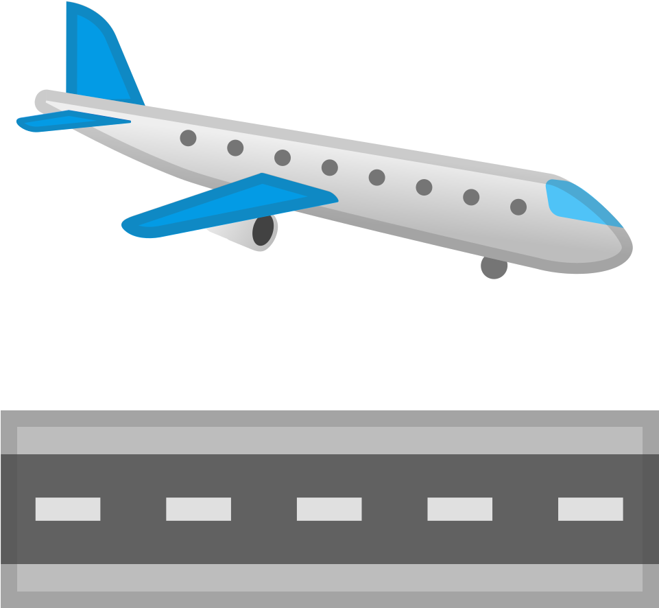 Airplane Arrival Icon - Airplane Emoji Png (1024x1024)