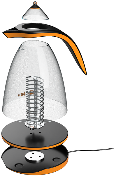 The Coilex Kettle Is A Design Concept For A Modern - Penguin (428x717)