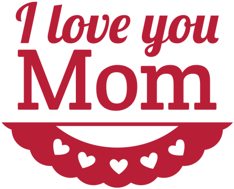 I Love You Mom Png Image - Wall Sticker I Love You (512x512)