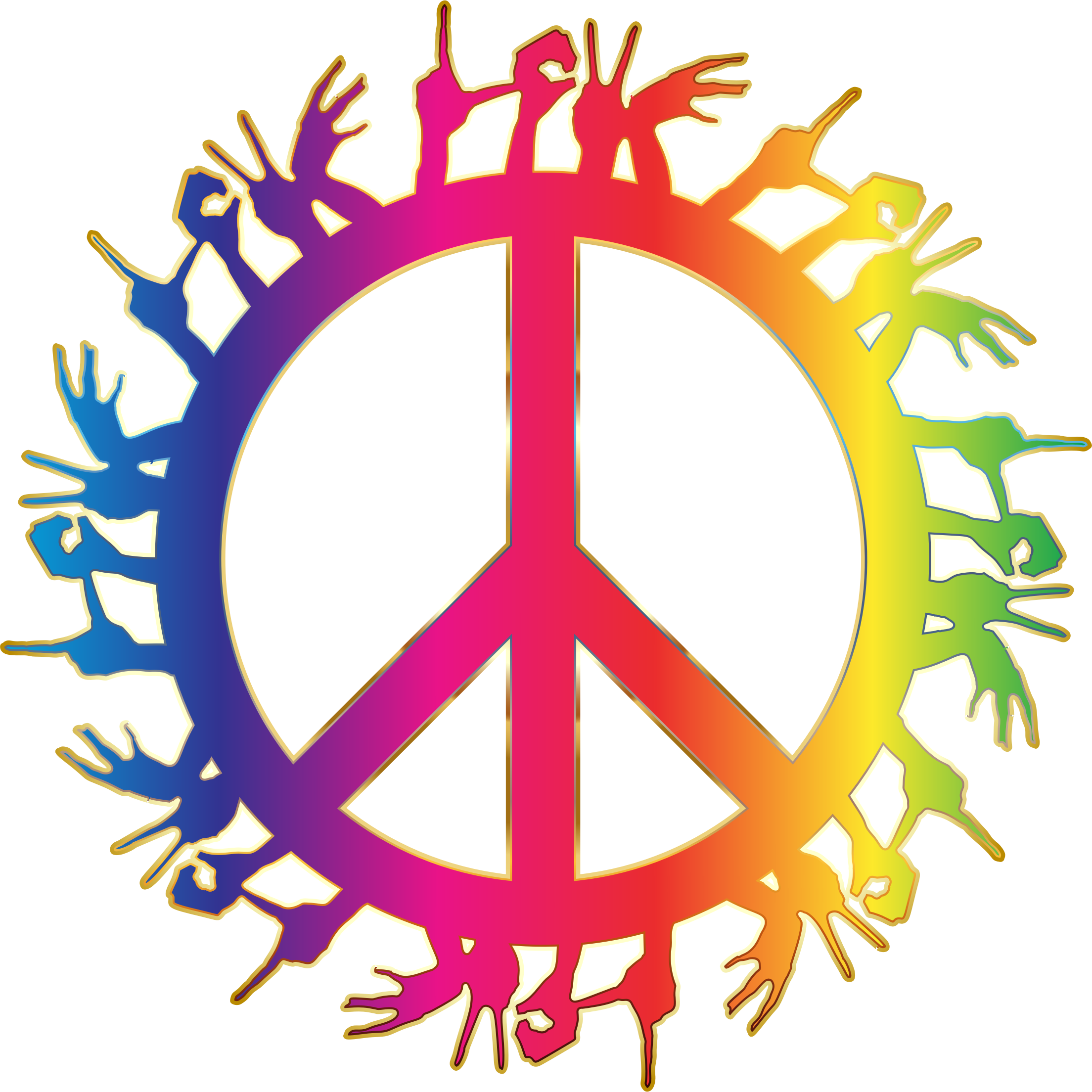 Love Hands Peace No Background - Logo Peace And Love (2208x2208)