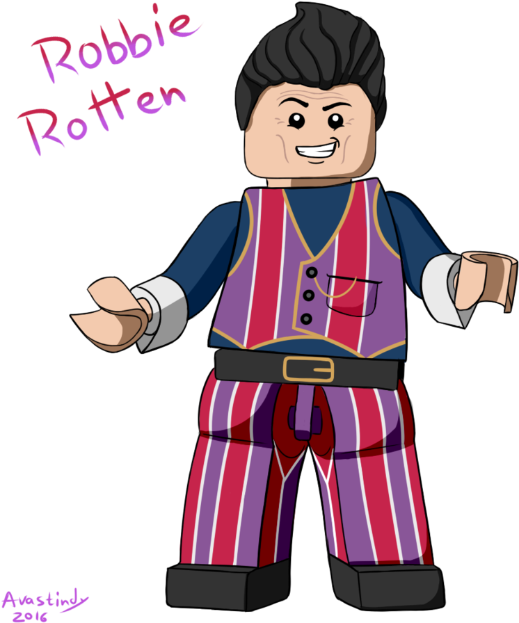 Lego Robbie Rotten By Avastindy - Lazy Town Robbie Rotten Miku (869x919)