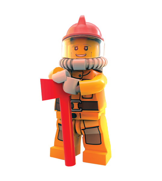 Chase-fireman - Lego City Undercover Fireman (600x600)