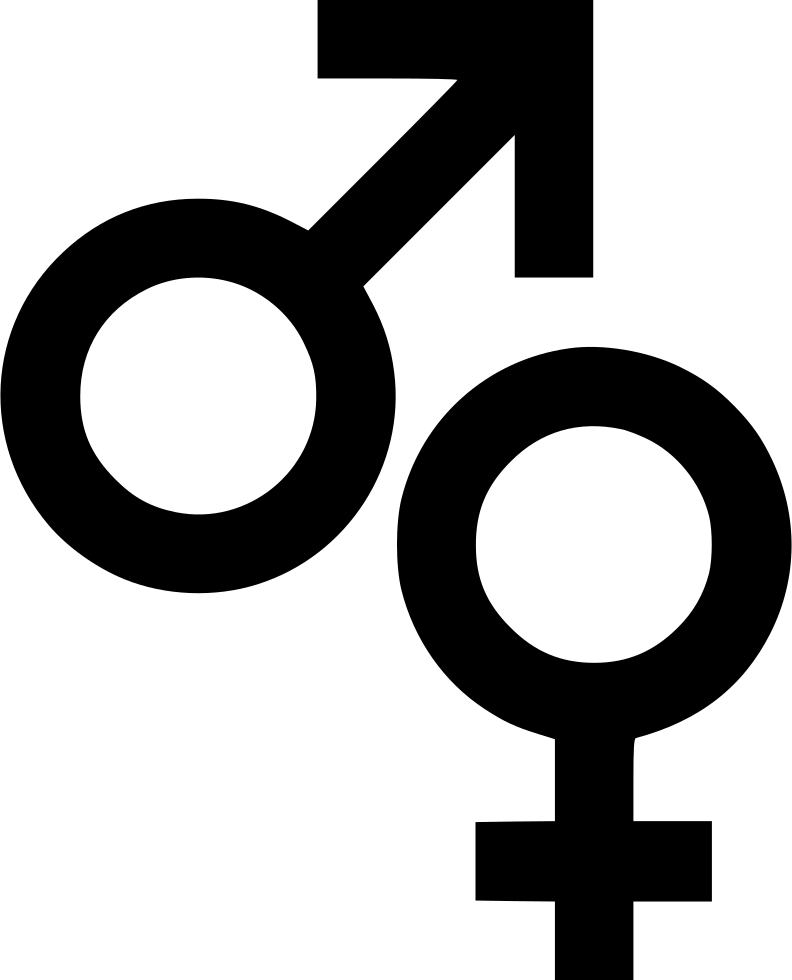 Male Female Symbols Sign Biology Comments - Male Female Symbol Vector (792x980)