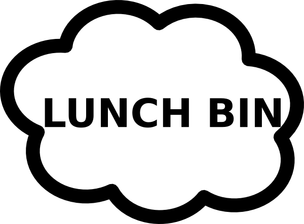 Lunch Bin Sign Clip Art At Clker Com Vector Clip Art - Science Clipart Black And White (600x443)