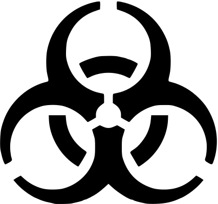 Biological Hazard Sign Png Image - Biohazard Symbol Png (426x400)