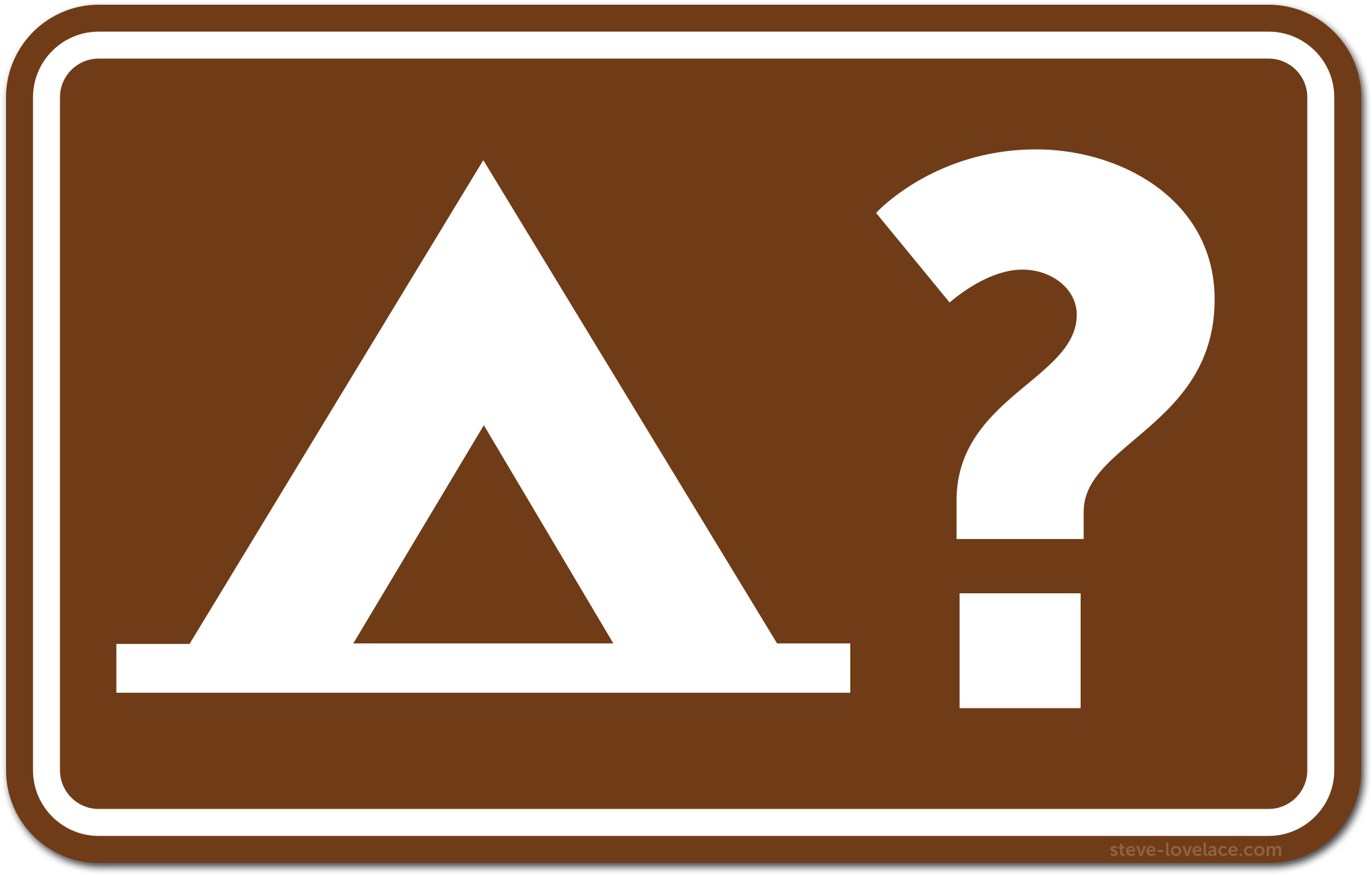 Questionable Camping Sign - Camping Tent Sign Ornament (round) (2100x1500)