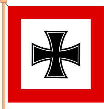 Flag For The Commander In Chief Of The German Armed - Iron Cross Png (340x355)