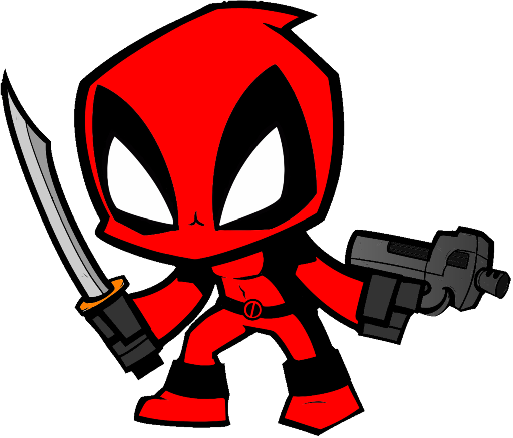 Deadpool Clipart - Deadpool Sticker (1024x874)