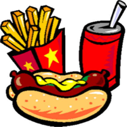 Food Decal - Foods And Drinks Cartoon (420x420)