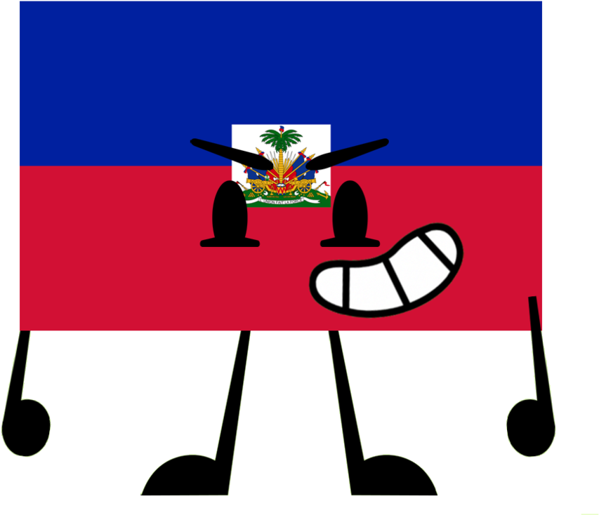 Haiti Flag Pose By Syronjoson - Haiti Coat Of Arms (971x822)