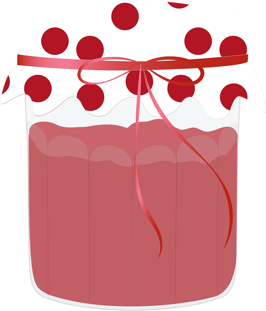 Pot, Vector, Jam, Strawberry, Red, Dessert, Food - Potes Vetor Png (546x640)