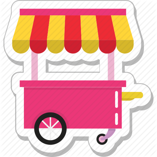 Food Stall, Food Stand, Kiosk, Shop, Street Food Icon - Food Booth (512x512)