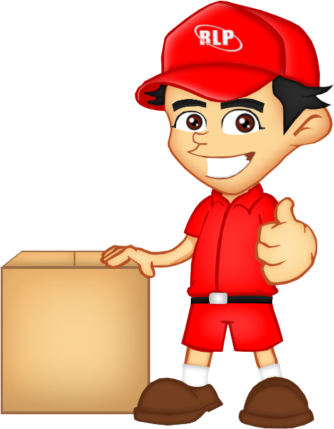 Project Cargo Moving And Personal - Delivery Man Vector (500x653)