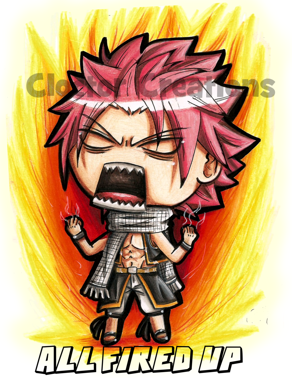 Pumpk1nun1pi3x 1 1 Natsu- I'm All Fired Up By Itscloctorart - Natsu I M All Fired Up (1024x1328)