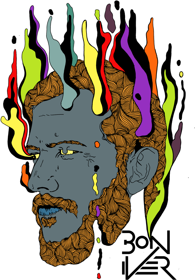 Redbubble Bon Iver Classic T-shirt (670x947)