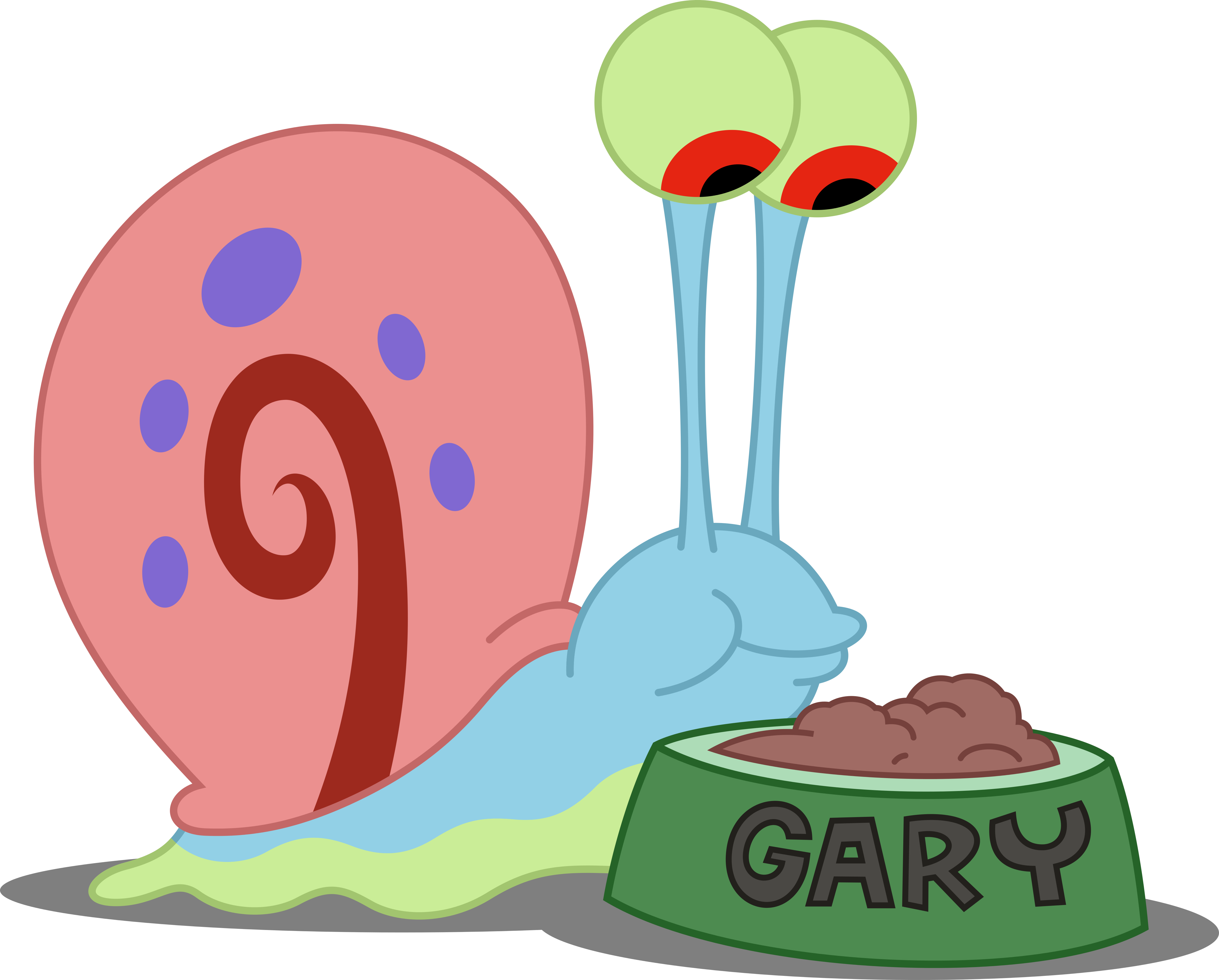 Dashiesparkle Vector - Gary The Snail Png (5000x4019)