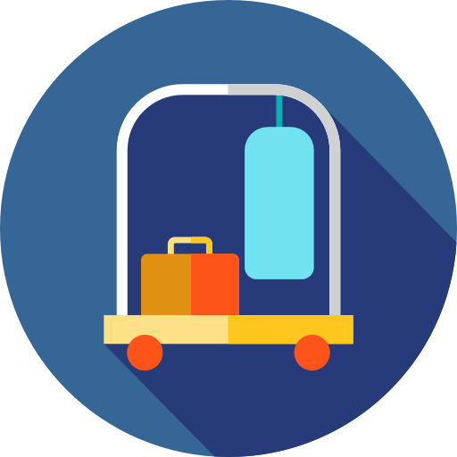 Baggage Hotel Trolley Travel Bellhop - Baggage Hotel Trolley Travel Bellhop (512x512)