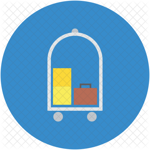 Bellhop Icon - Baggage Cart (512x512)