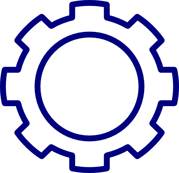 Blue Gear Clip Art At Clker - Voraussetzungen Icon (600x580)