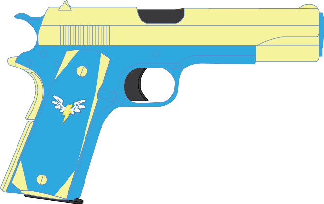 Wonderbolts M1911 Colt By Stu-artmcmoy17 - Wonderbolts (667x420)