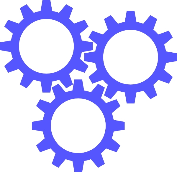 4 Gears Clipart (600x585)