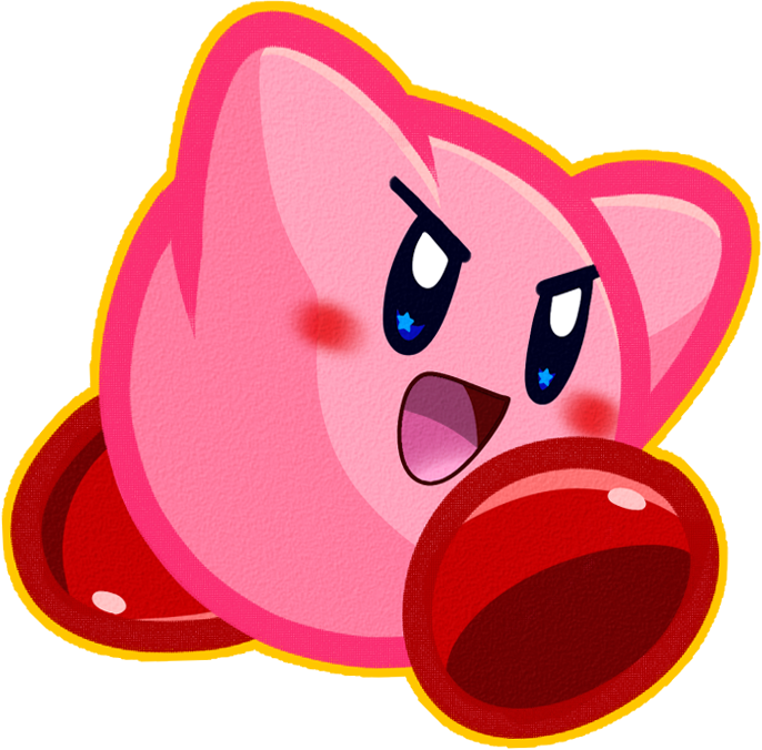 Kirby Mass Attack By Catchshiro - Kirby Mass Attack Png (686x676)