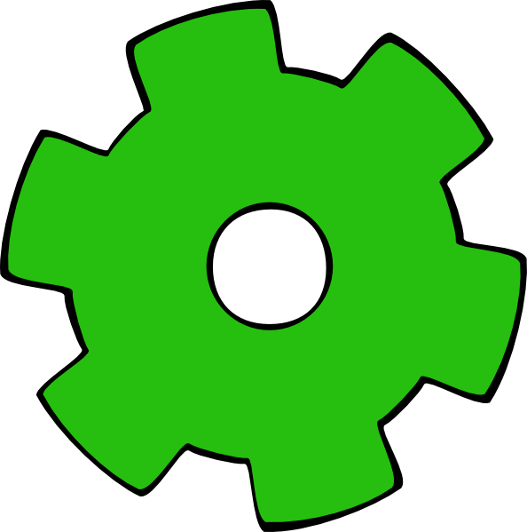 Gear - Green Gear Png (594x599)