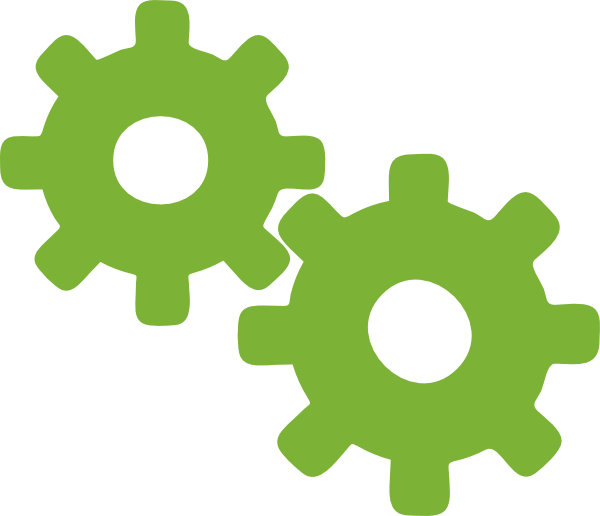Gears Clipart Green (600x516)