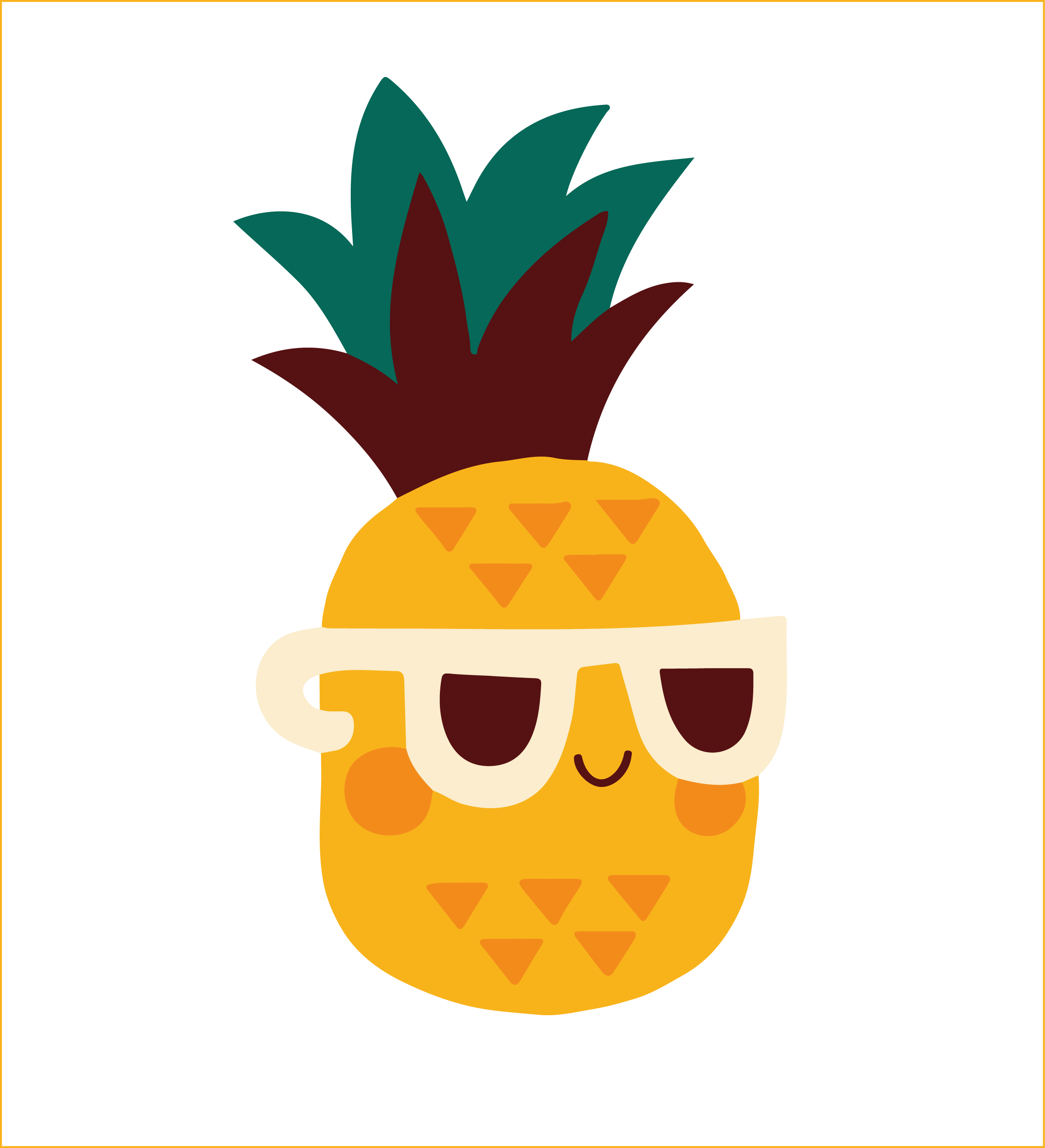 Pineapple Cuteness Wallpaper - Cute Profile Pics For Instagram (2321x2550)
