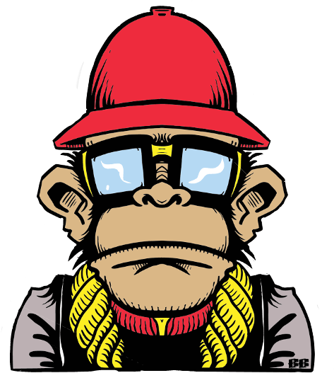 Monkey Rap Hiphop Monkeystickerremix Monkeyman Man - Sticker (473x527)