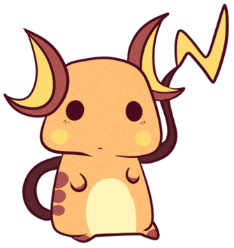 Raichu Warm Up Chibi By Chibi-kylie - Chibi Raichu Transparent (400x400)