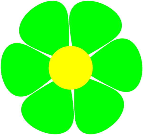 Flowerpower Clip Art At Clker - 60s Flowers Clip Art (600x564)