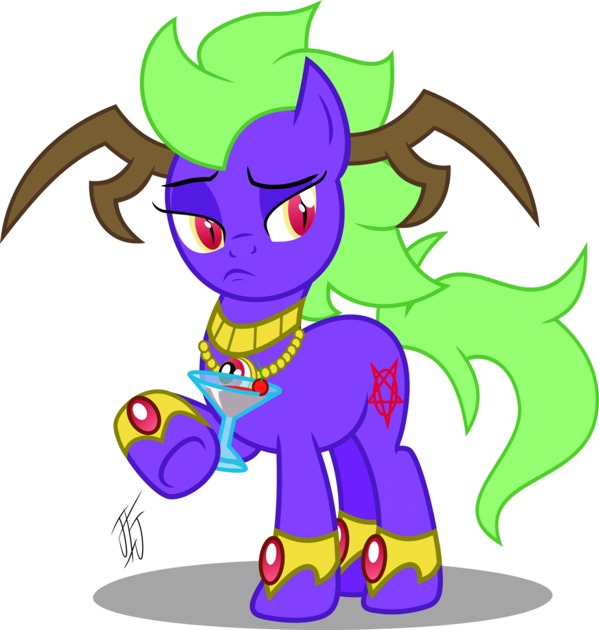 Unimpressed Midnight Dubble Witch Bling Bling By Mlp-scribbles - Cartoon (872x917)