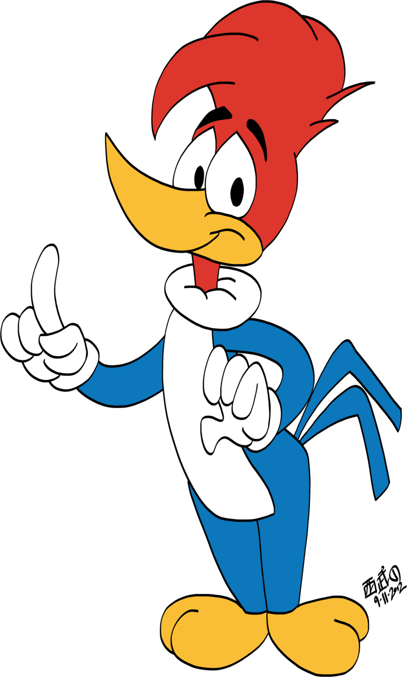 Woody Woodpecker By - Woody The Woodpecker Cartoon (800x1329)