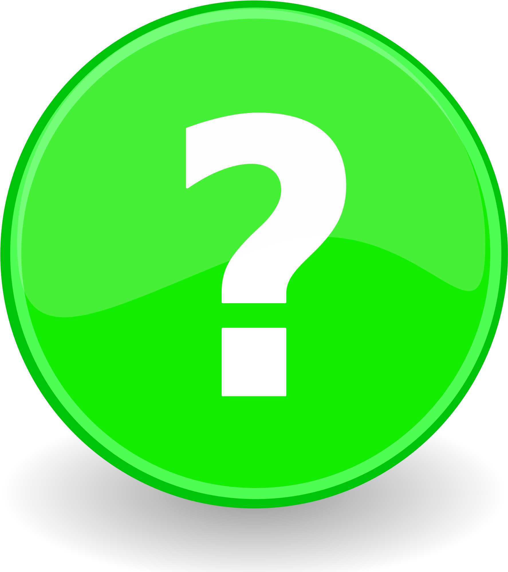Open - Green Question Icon Png (2000x2000)