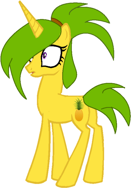Pineapple Pony By Dubbyluvsyopugs - Winged Unicorn (600x665)