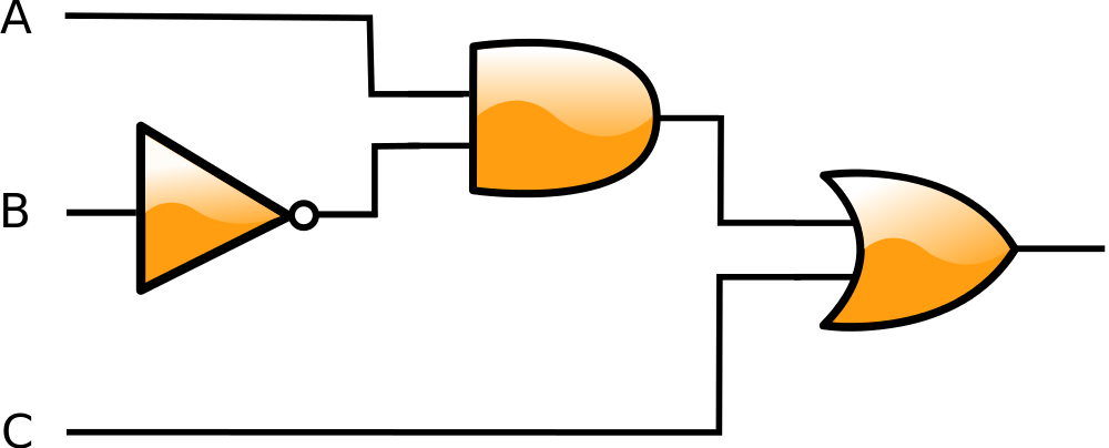 Open - Logic Gates Clip Art (1000x404)